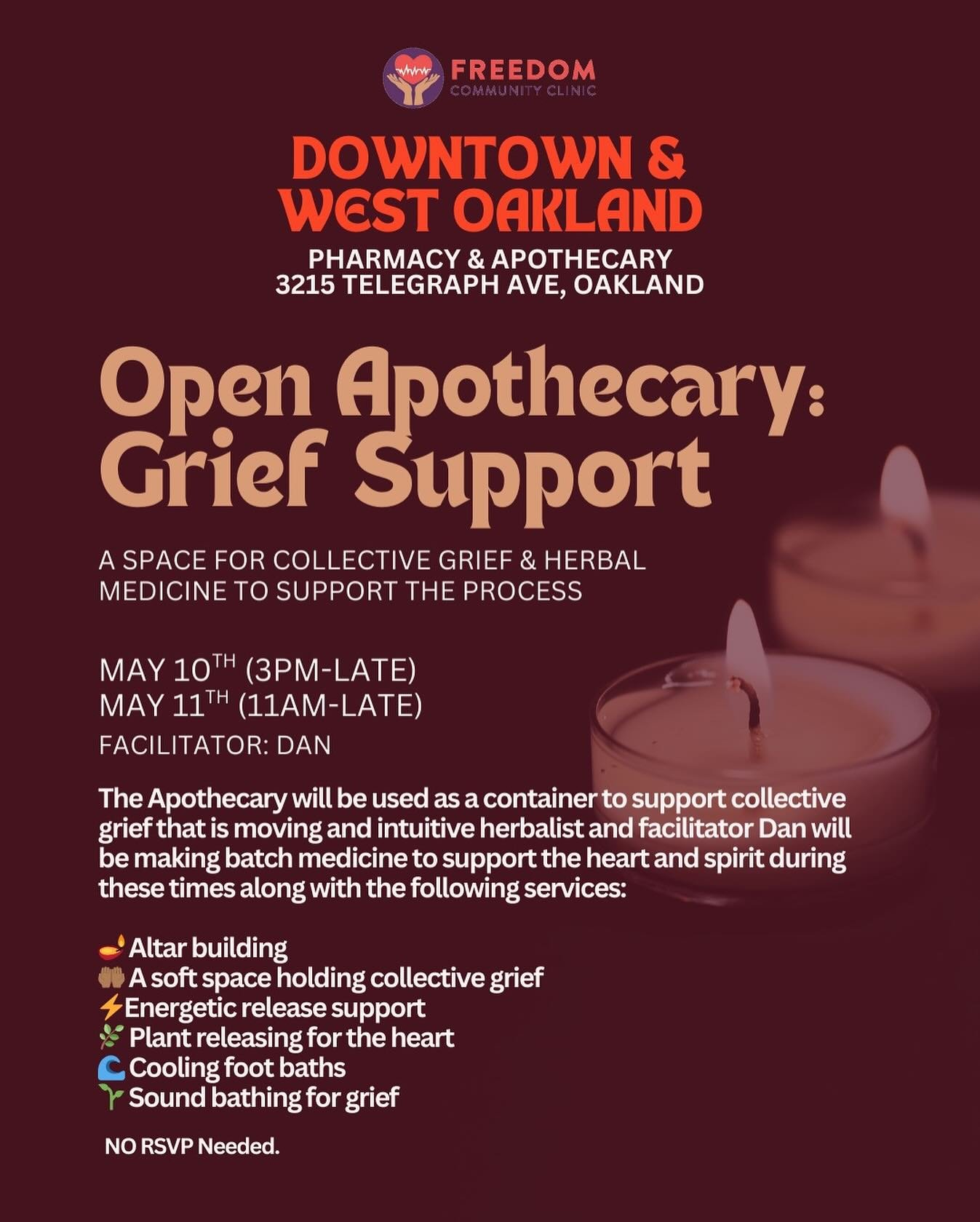 ✨During these ever changing and turbulent times we&rsquo;ll be opening our Community Apothecary &amp; Pharmacy to be a container for holding and processing grief today and tomorrow 🤲🏾

✨Altar building 

🤲🏾 A soft space holding collective grief

?