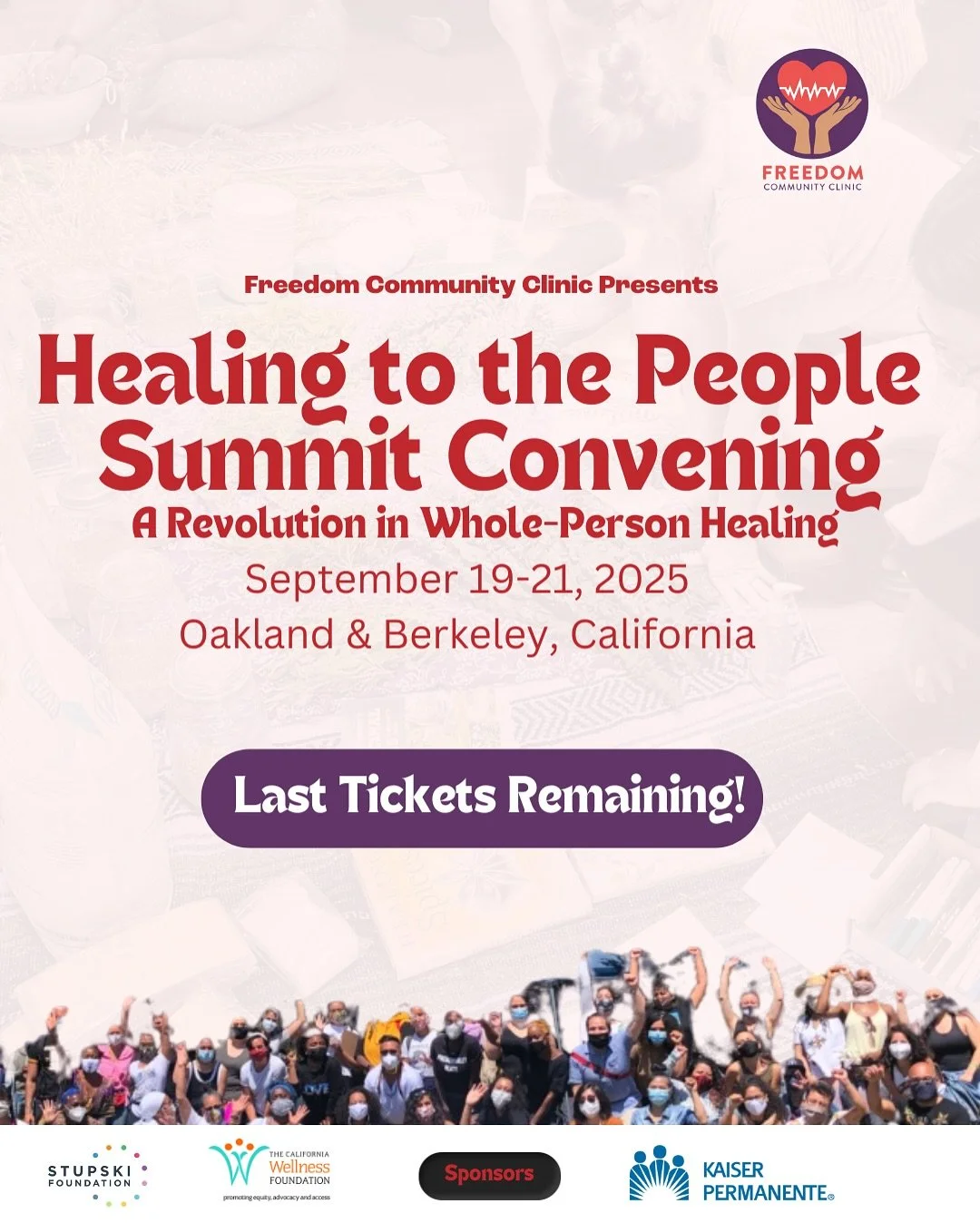 ✨ Today&rsquo;s the day! ✨ The Healing to the People Summit begins tonight with our Community Mixer at Understory @understoryoakland 🌿💫 We&rsquo;re so excited to kick off a weekend of connection, healing, and community with you all.

🎟 Limited tic