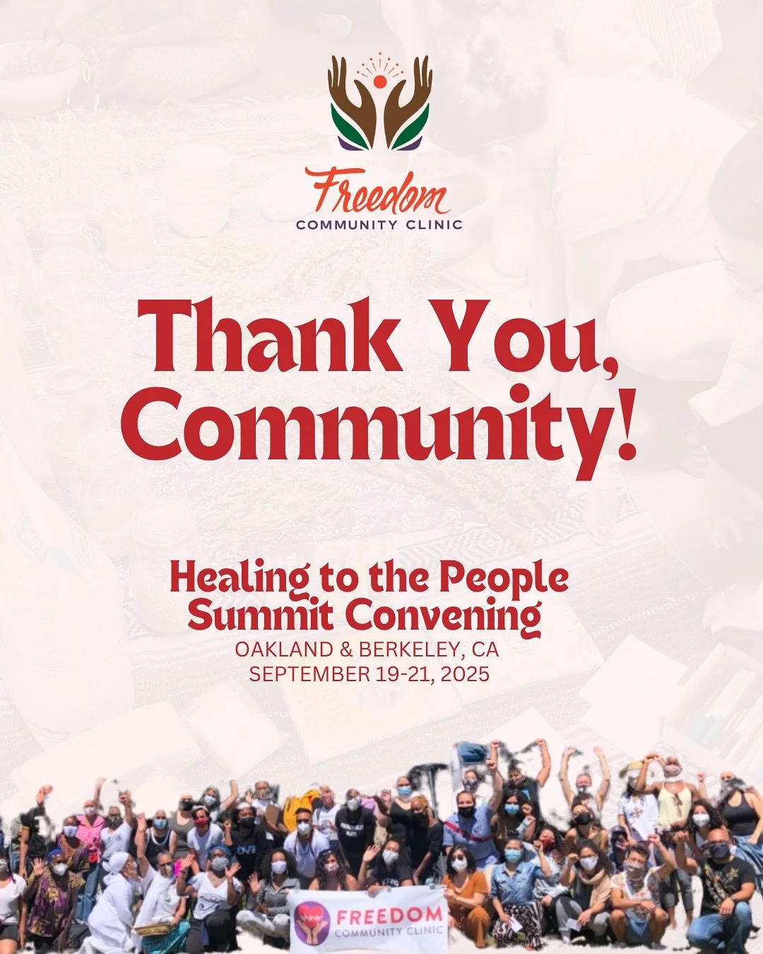 We&rsquo;re still full of so much love and energy from our inaugural Healing to the People Summit Convening a few weeks ago! 

Hundreds came from around the nation and the Bay Area to be with us during this special weekend of joy, dialogue, learning,