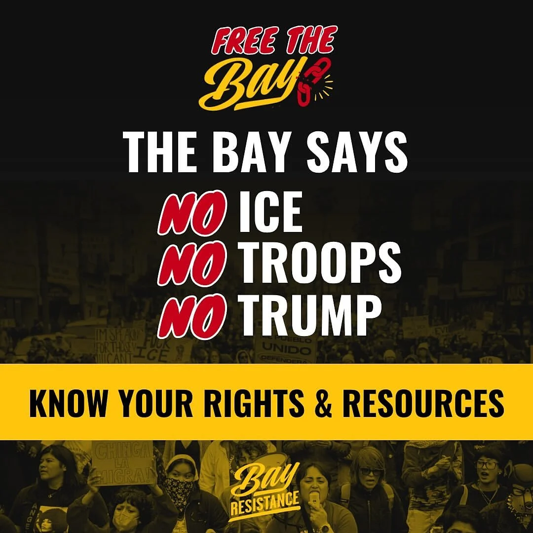 Sharing important resources from @bayresistance as we strive to keep our community members safe. 
Repost: Now is the time to be sharing resources on how to stay safe. We make us safe not the national guard. Share this with your networks.