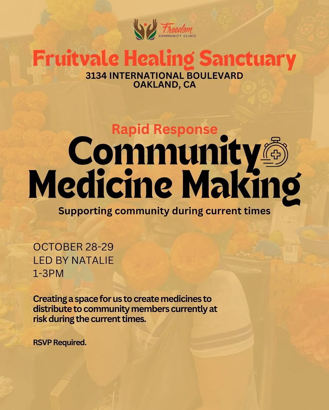 🌿Rapid Response: Calling on community members who want to show up and make herbal medicines to support our neighbors, kin, and loved ones during these challenging times. We’re hosting two upcoming medicine making actions  focused on creating h