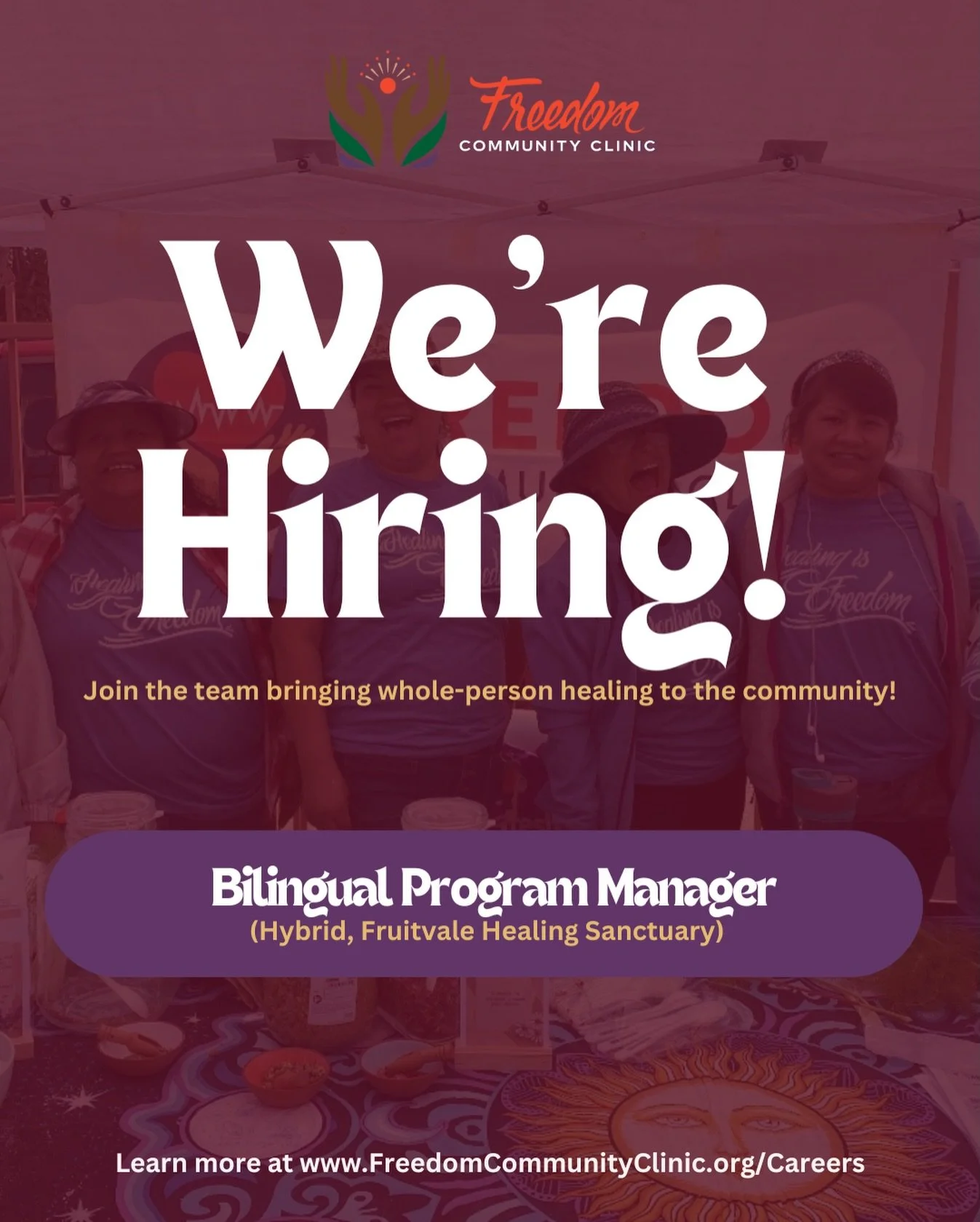 ✨Peace Community! We&rsquo;re excited to share that we&rsquo;re currently hiring a Bilingual Program Manager that will support our two community-based pilot programs grounded in ancestral healing, collective care, and grassroots leadership developmen