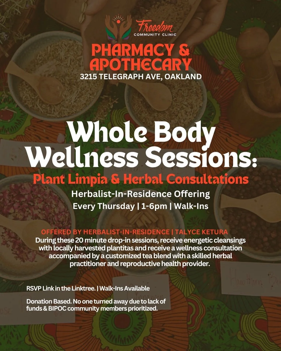 🌿 We&rsquo;re excited to share the upcoming workshops and offerings being led by our herbalist-in-residence Talyce Ketura (@talyce.ketura) at our Community Apothecary &amp; Pharmacy! 

🗓️ On Saturday, March 7th, Talyce&rsquo;s first workshop offeri