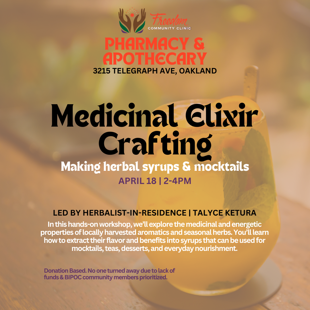 Medicinal Elixir Crafting- Making herbal syrups & mocktails