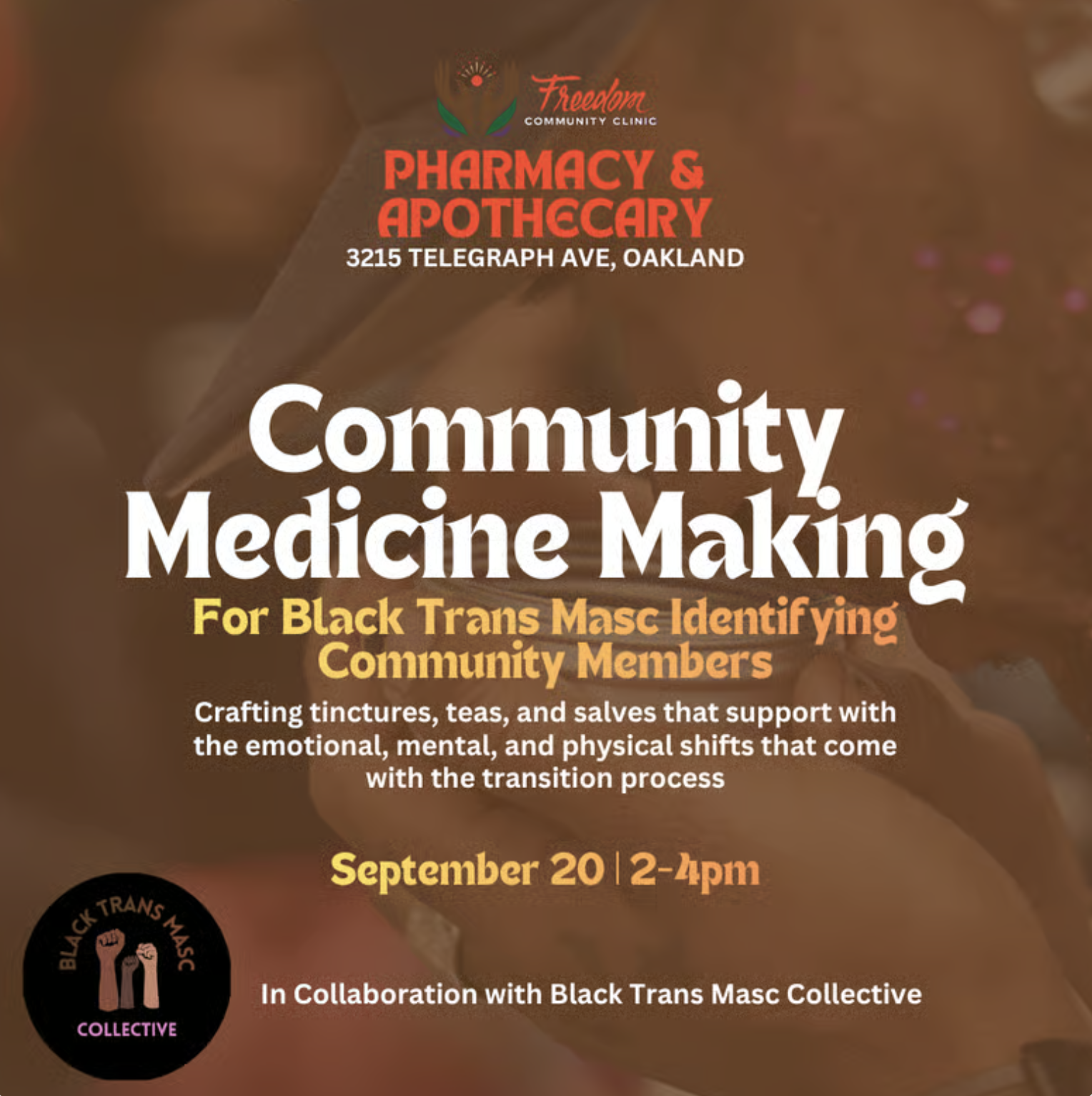 Community Medicine Making For Black Trans Masc Identifying Community Members
