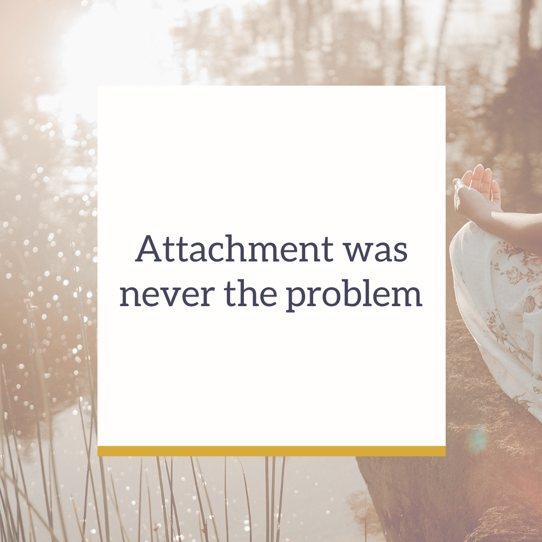 Attachment was never the problem