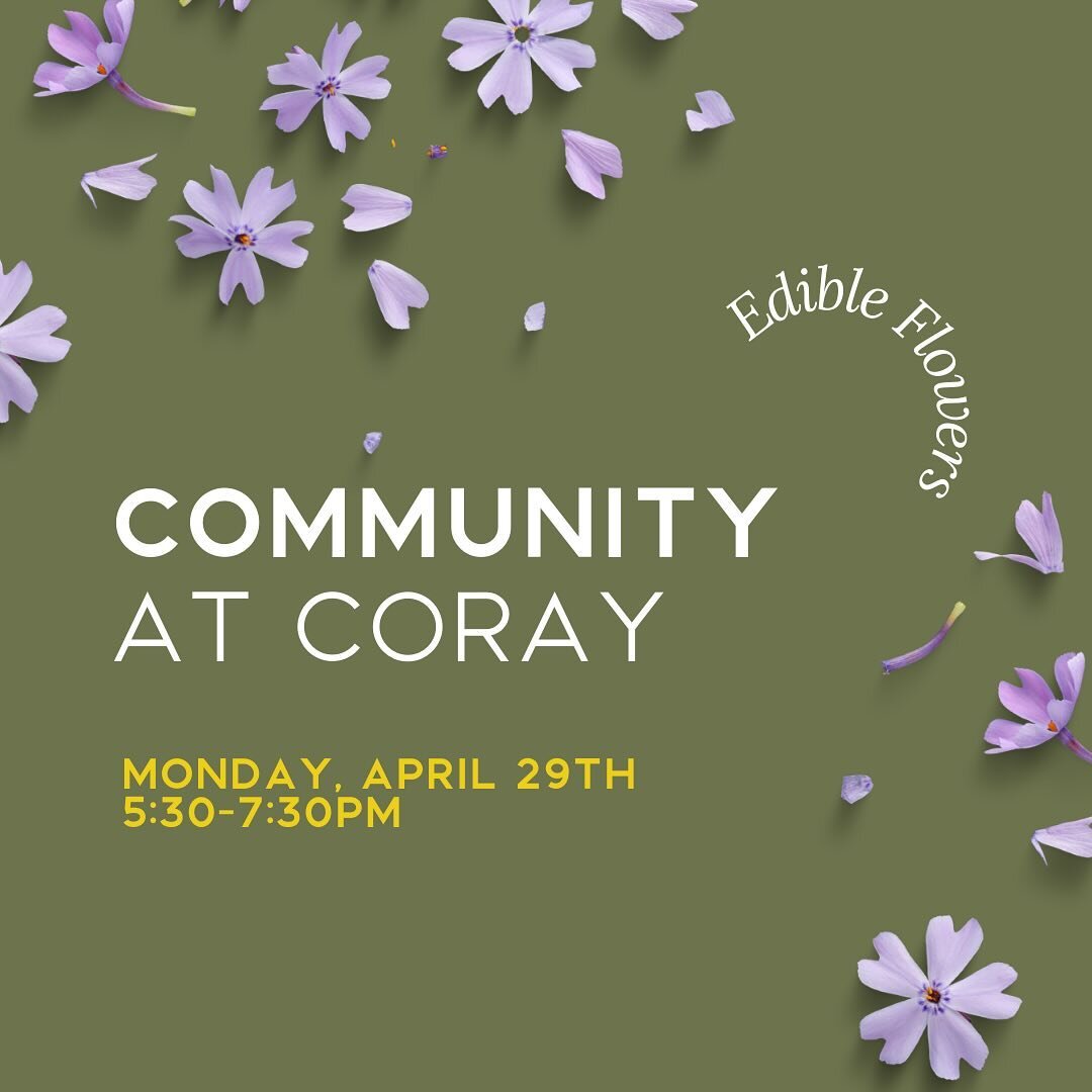 Join us for Community at Coray, a special night of small plates, specialty drinks and interesting conversation at Coray Kitchen. Each season, we will host an interactive experience in collaboration with local partners, focused on a variety of topics 