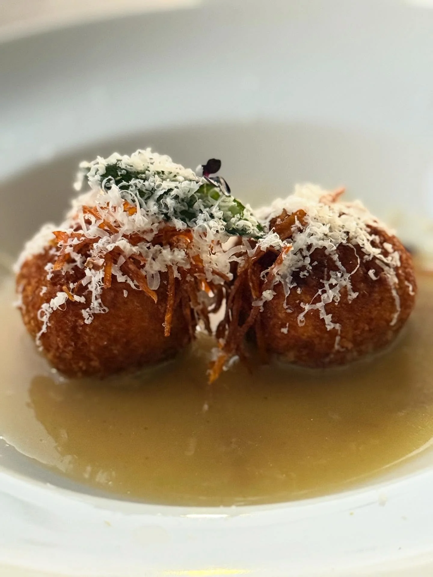 Preparing for the Taste of Coray event on 11/16 has brought back so many special memories, which is the true magic of food.

The flavors in this dish left us all wanting more (and more!). Crispy arancini, sweet potato, goat cheese and a perfect Parme