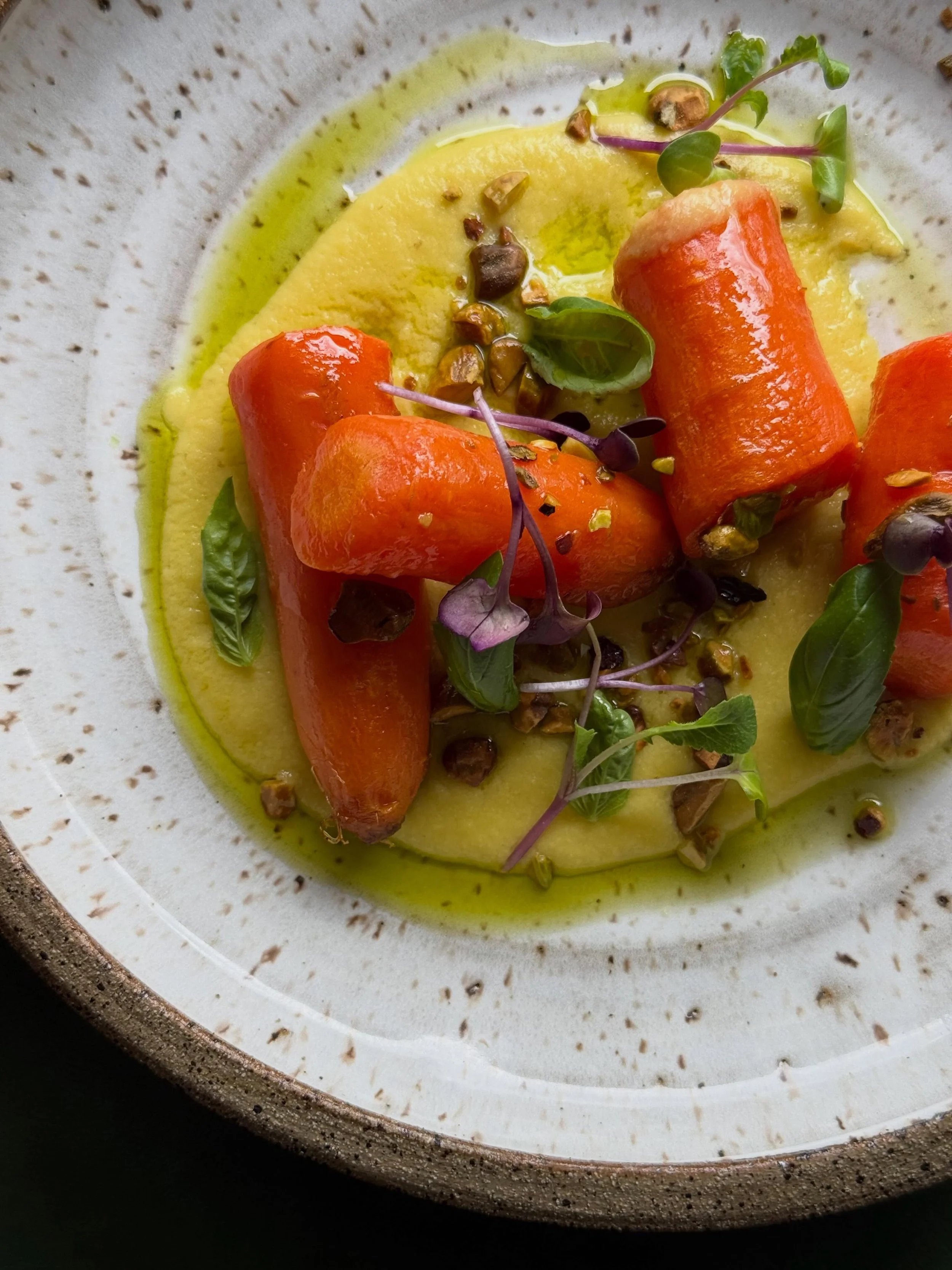 THIS DISH 😍 🥕😋

We&rsquo;re working on a couple new menu items to bring in those early summer flavors, and this dish has completely stolen the show.

Confit carrots with a touch of citrus buttery smooth, no knife needed. Served over sweet corn mou