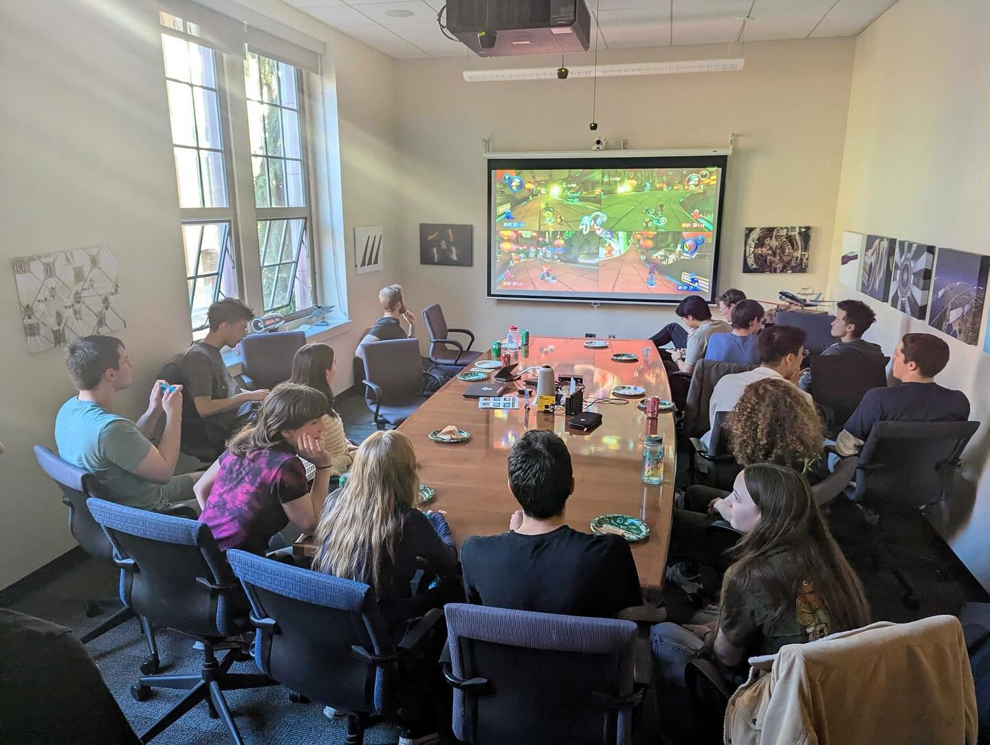 Thank you to the Programmable Matter Lab for joining us for our first inter-lab social! We had a great time playing Mario Cart and doing some inter-lab bonding.