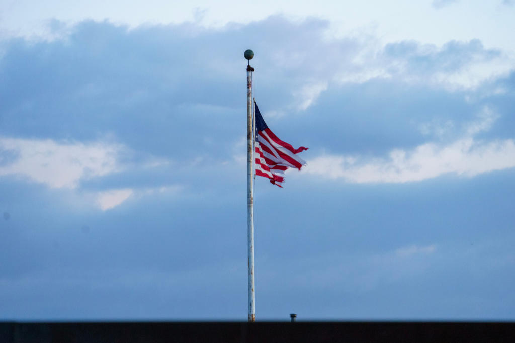 Rooftop Sunrise - Flag