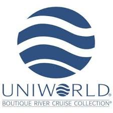 Uniworld logo with a circular design and text "Boutique River Cruise Collection".