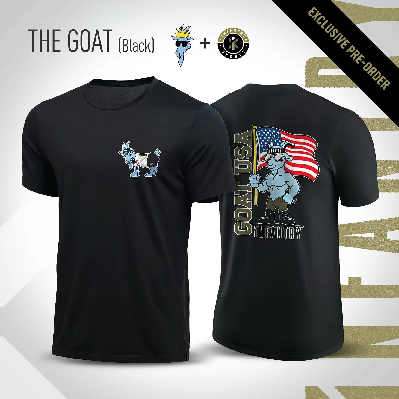 You Asked. We Delivered. 🐐🇺🇸 Pre-Order your Infantry GOAT USA shirt today! Now part of the all-new Infantry Threads&trade; apparel line. 🪡 (link in bio)
#weareinfantry #goatusa #infantry #lacrosse #flagfootball #blitz #infantryblitz #lax #apparel