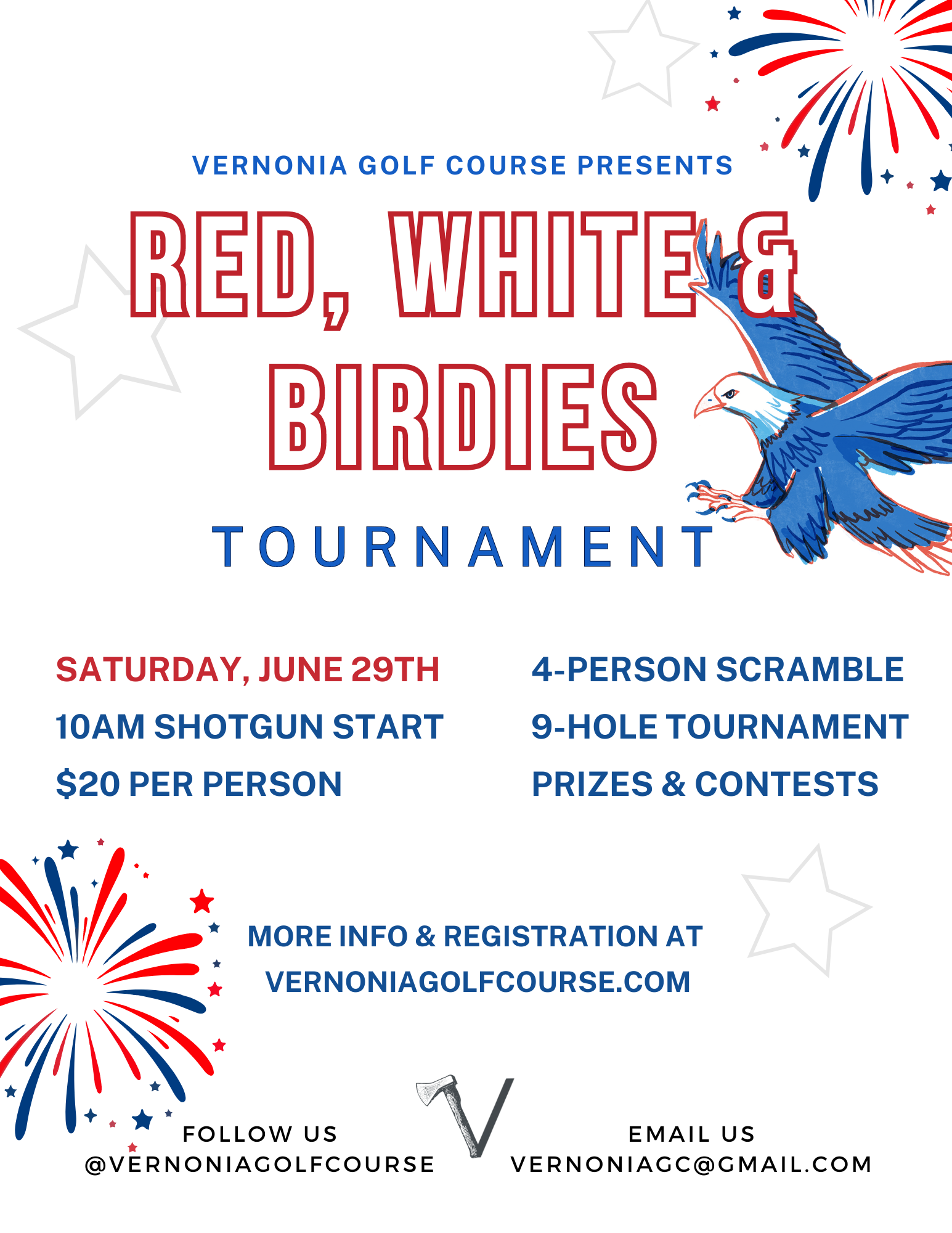 Red, White & Birdies Glow Golf 2024 — Vernonia Golf Course