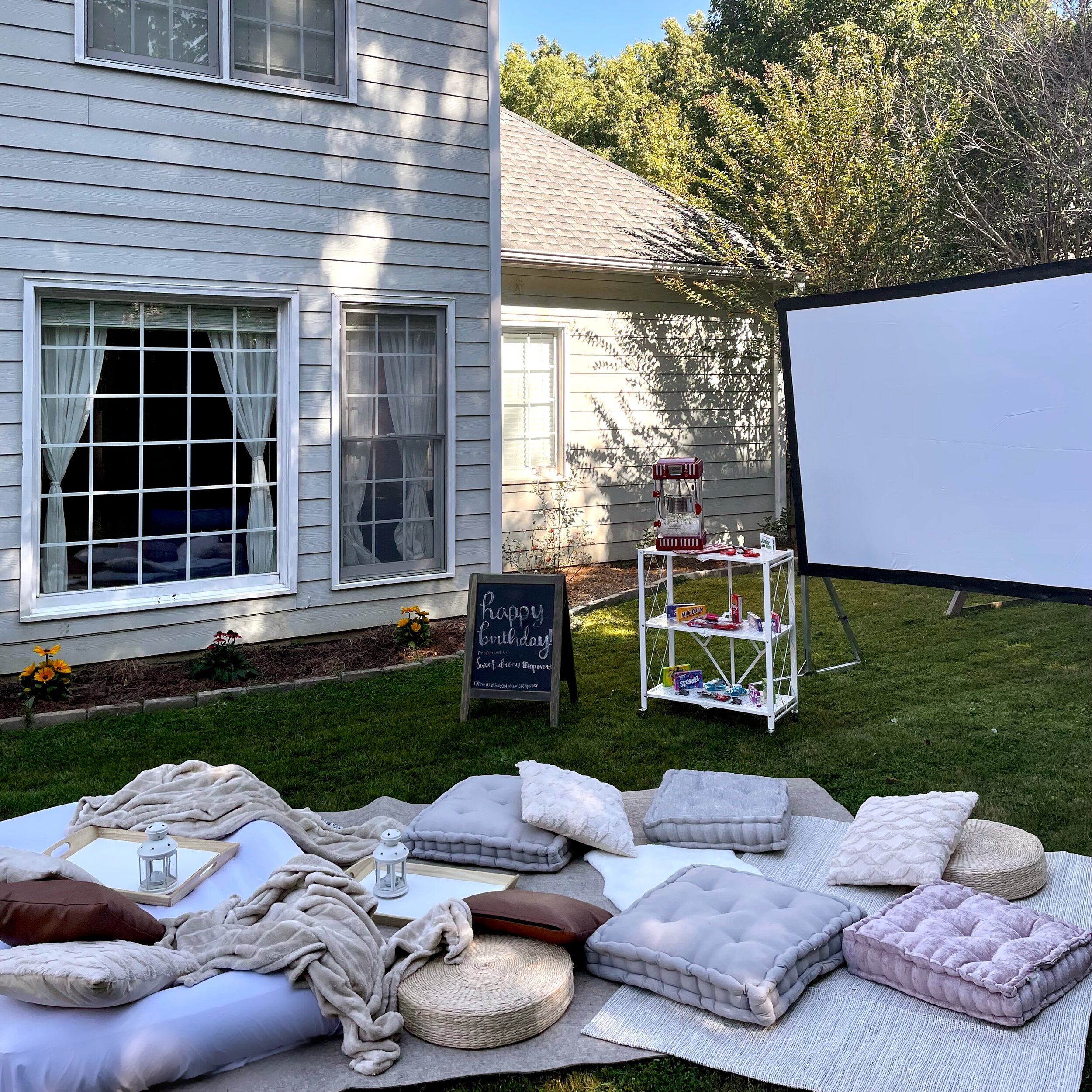 atlanta drive in movie mini golf rental