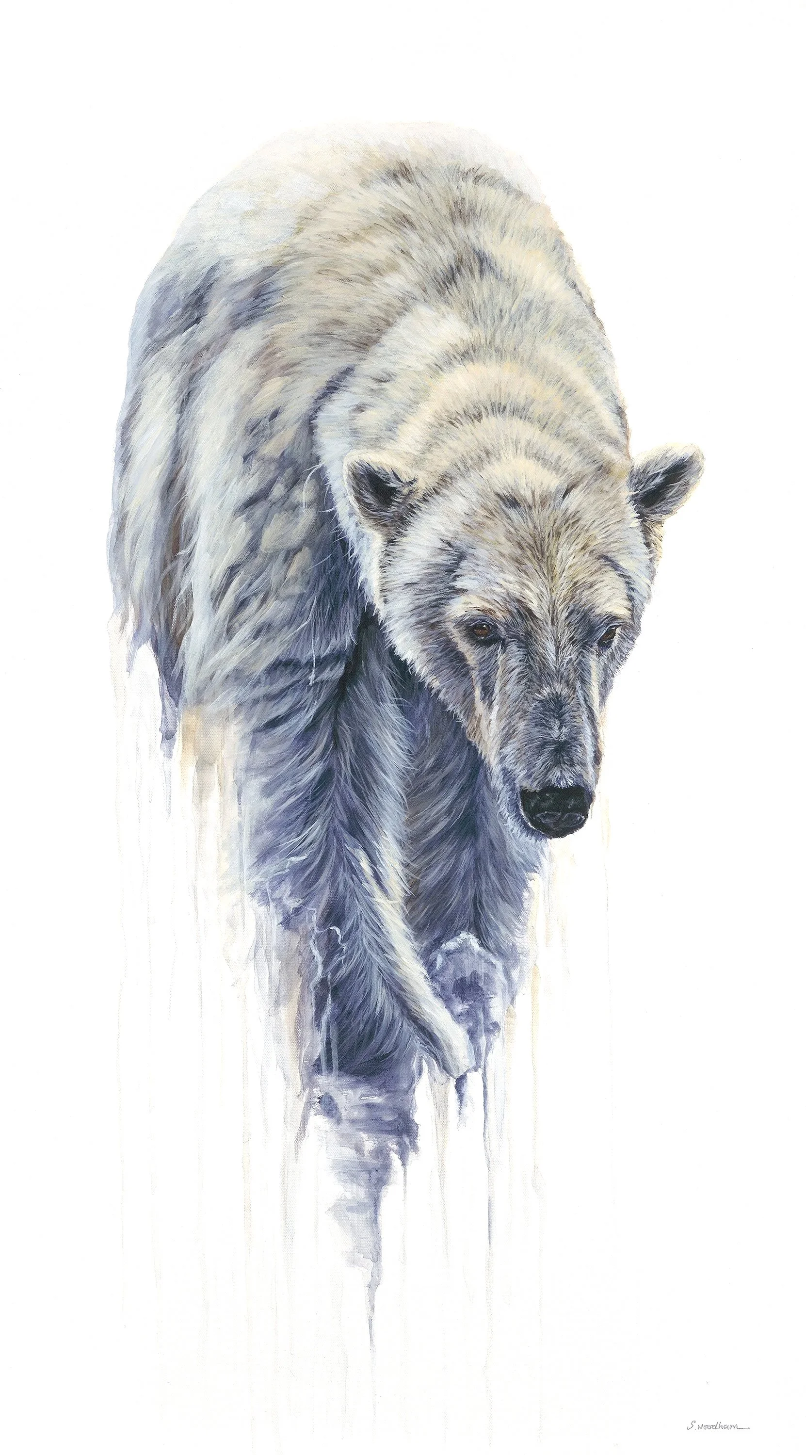Nowhere Left to Stand, 20"x36" framed - ON LOAN