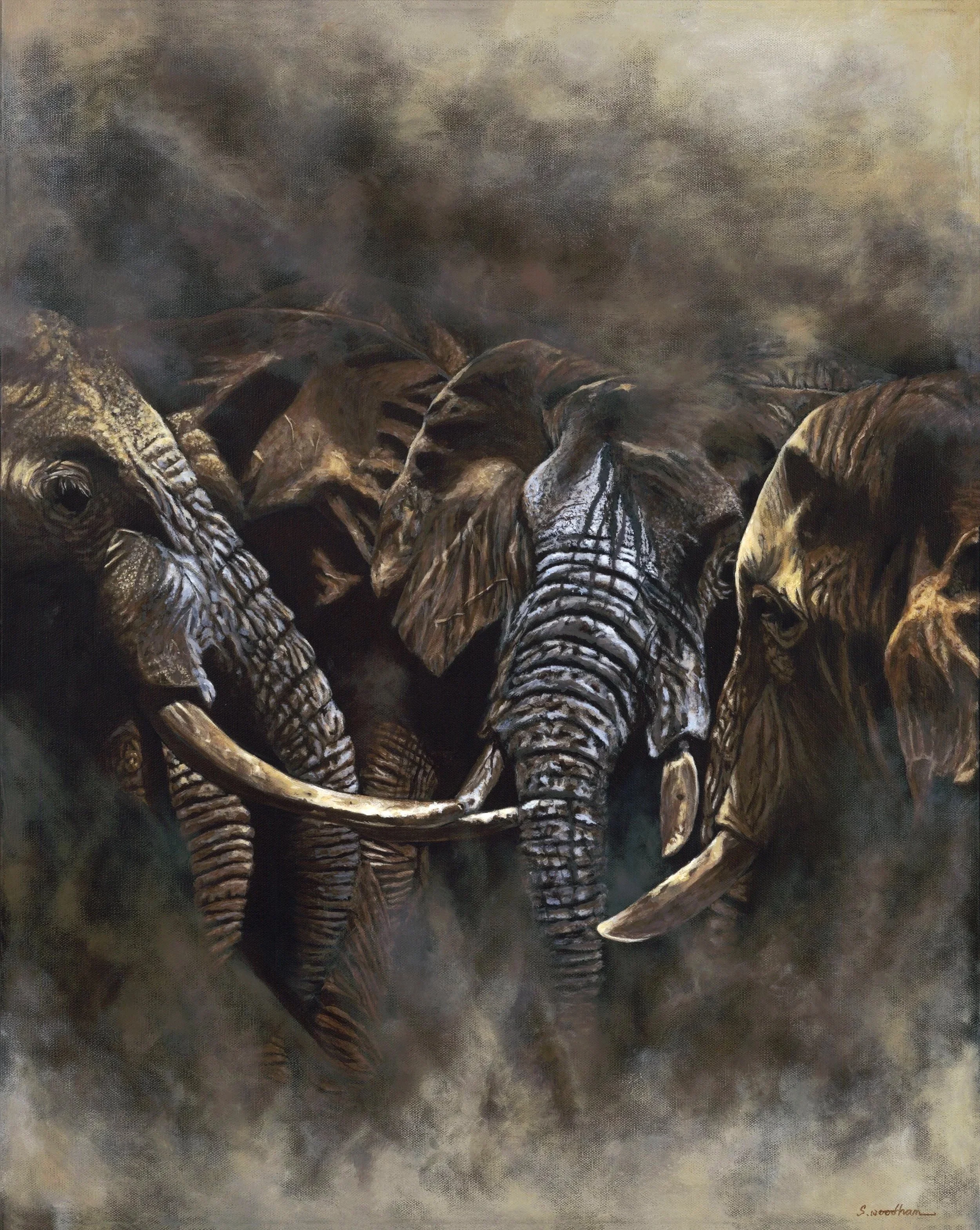 Through the Dust, Together, 24"x30" unframed - AVAILABLE
