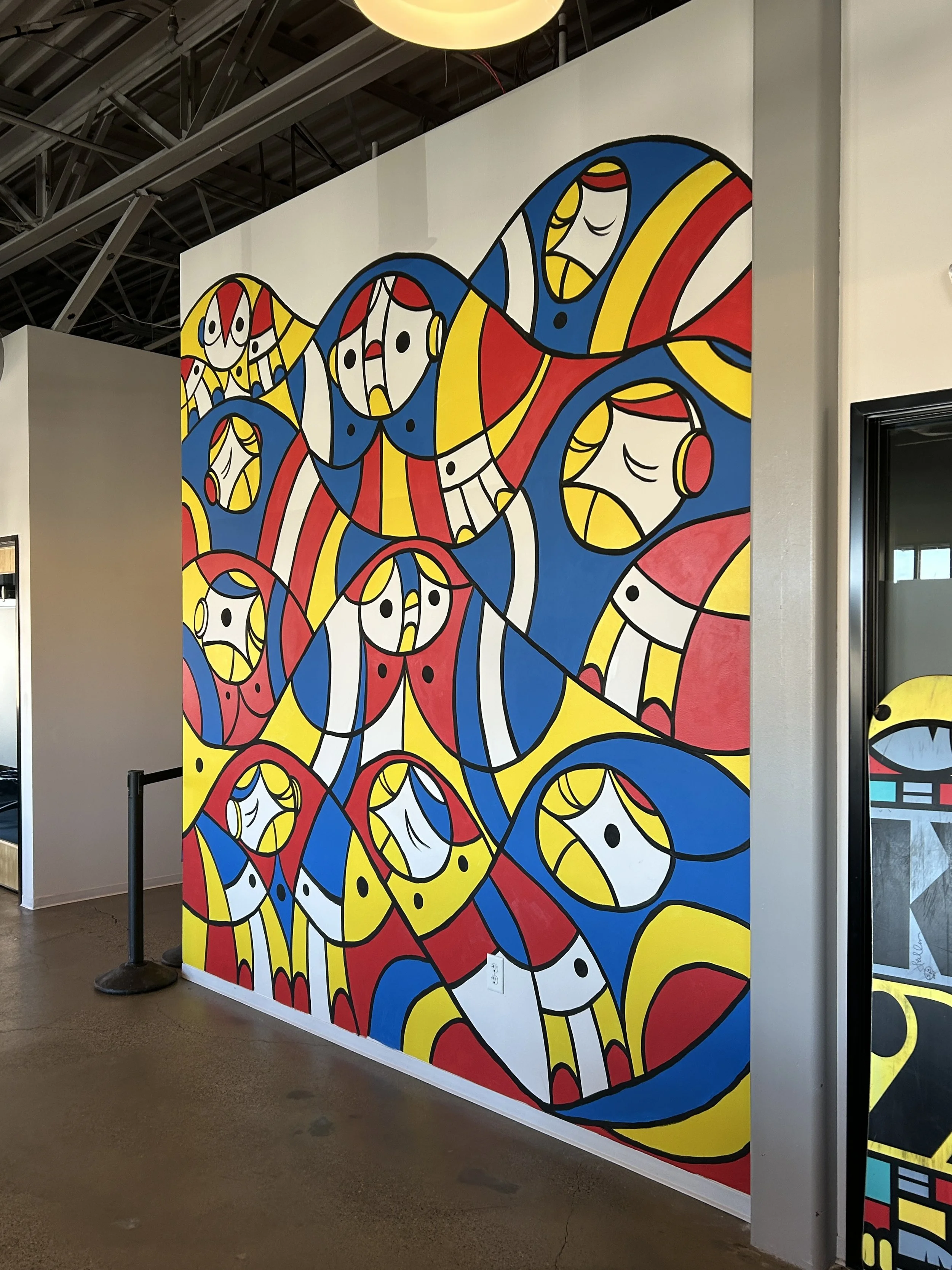 Skull Candy Office mural