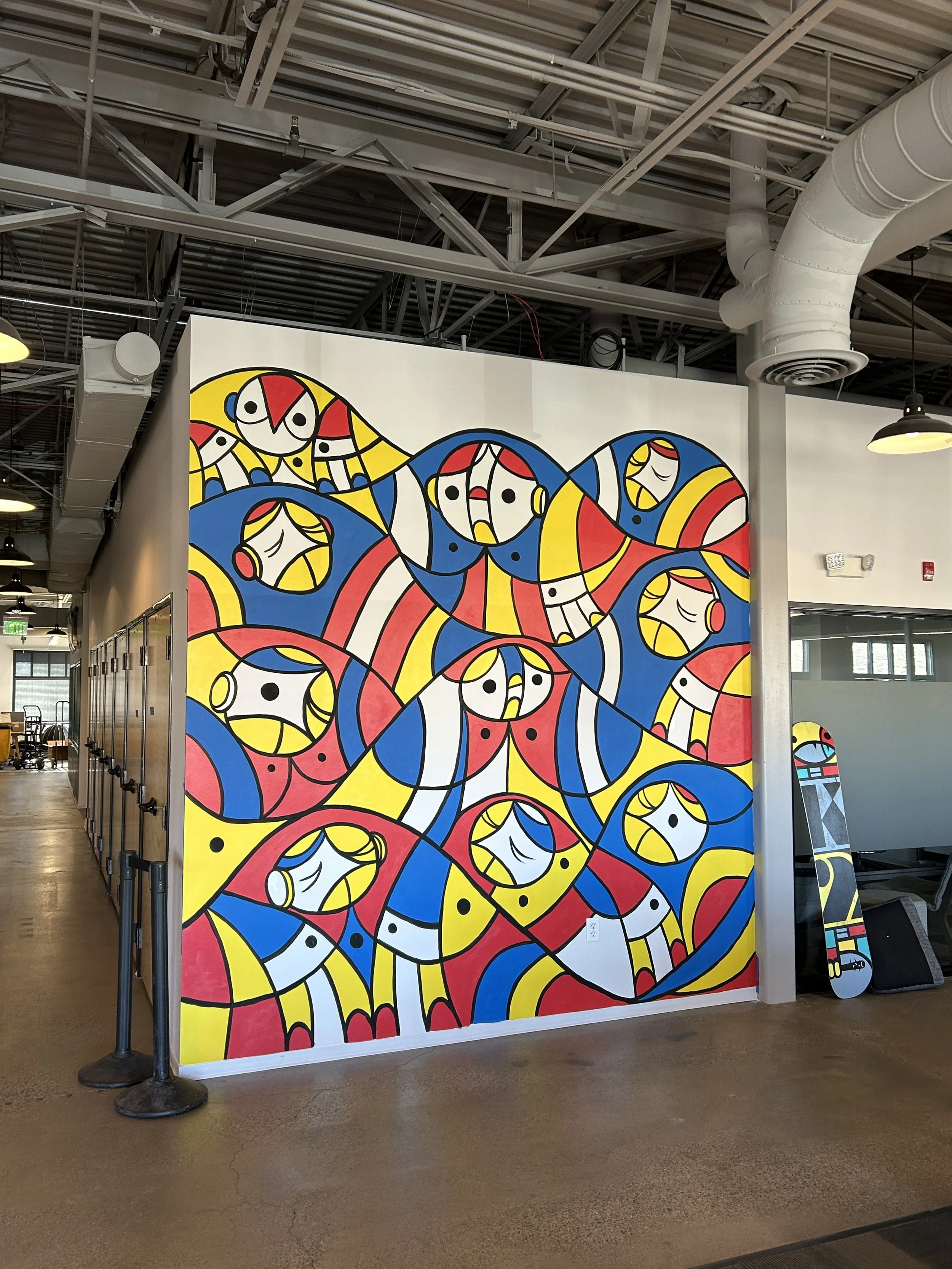 Skull Candy office mural