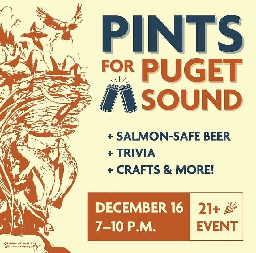 Get ready for a night bursting with Salish Sea trivia, group singing, and advocating forconservation&mdash;all while enjoying local brews and bites! Join us on December 16 from 6&mdash;9 PM to experience the We Are Puget Sound exhibit, on display at 