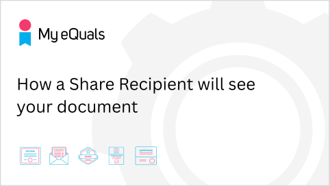 How a Share Recipient will see your document