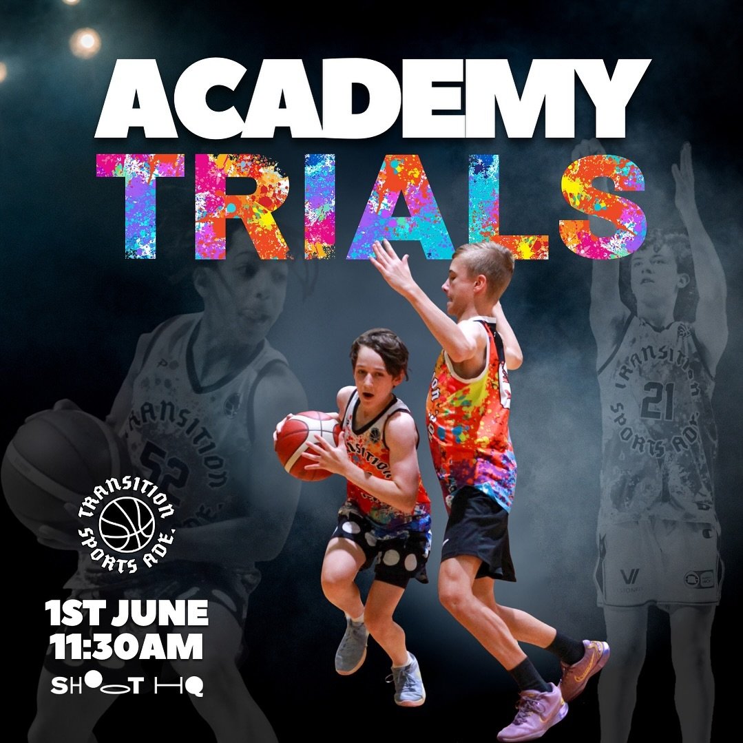 It&rsquo;s time to become the best version of yourself on-and-off the basketball court with Transition Sports! Our highly anticipated trials are coming up! 

🗓️ Date: Sat 1st June  ⏰ Time: 11:30am - 12:30pm 📍 Location: ShootHQ
🏷️ Price: $50

👉Lin