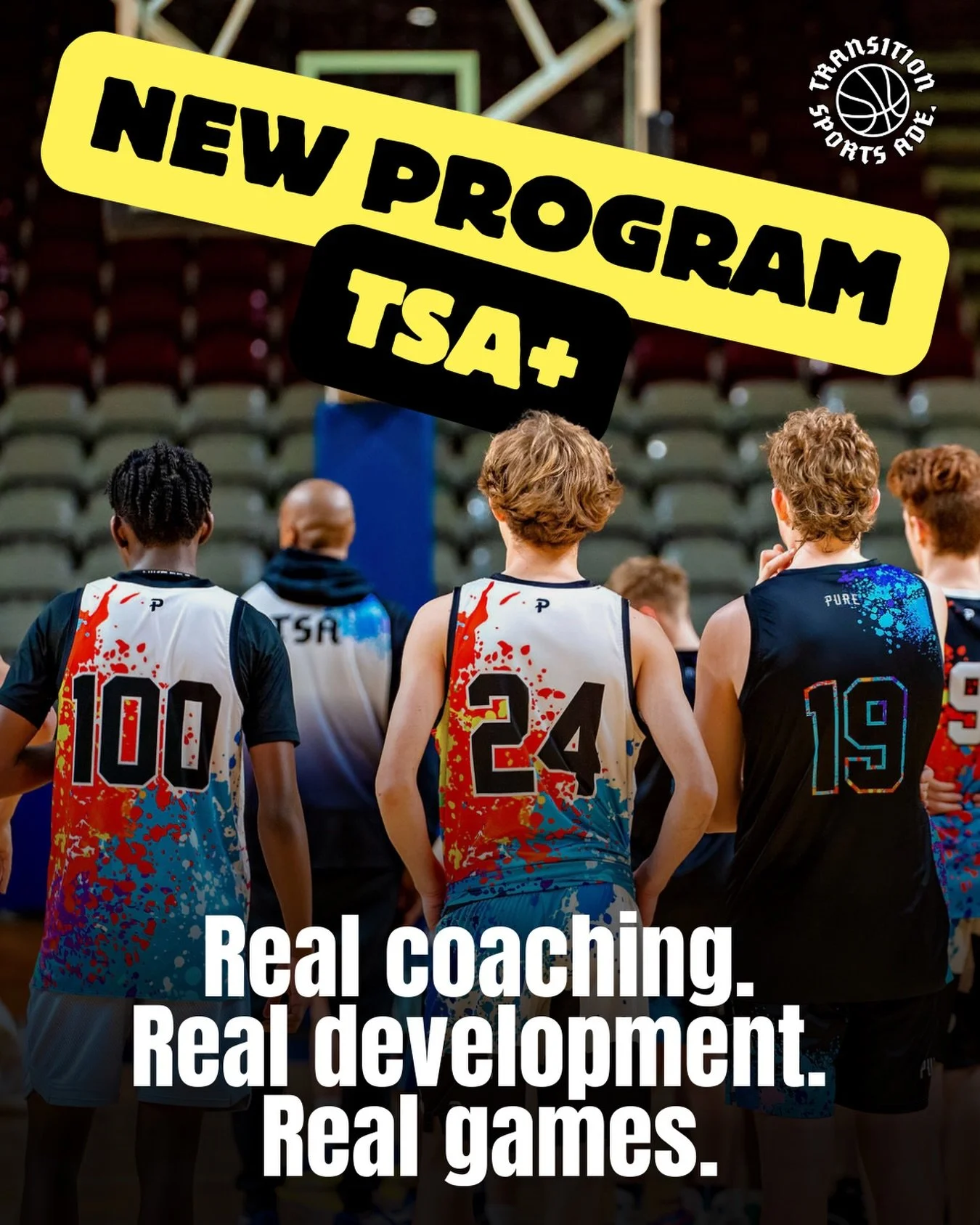🔥 NEW PROGRAM: TSA+ 🔥
Elite training just levelled up.

TSA+ is the next evolution of Transition Sports - combining deep skill development with real weekly games so athletes don&rsquo;t just train&hellip; they compete.

TSA+ officially launches: 7t