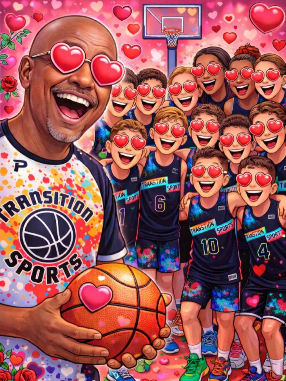 Forget roses.
We&rsquo;re about jump shots, sweat, and falling in love with the game.
Happy Valentine&rsquo;s Day from Transition Sports 🏀🩵