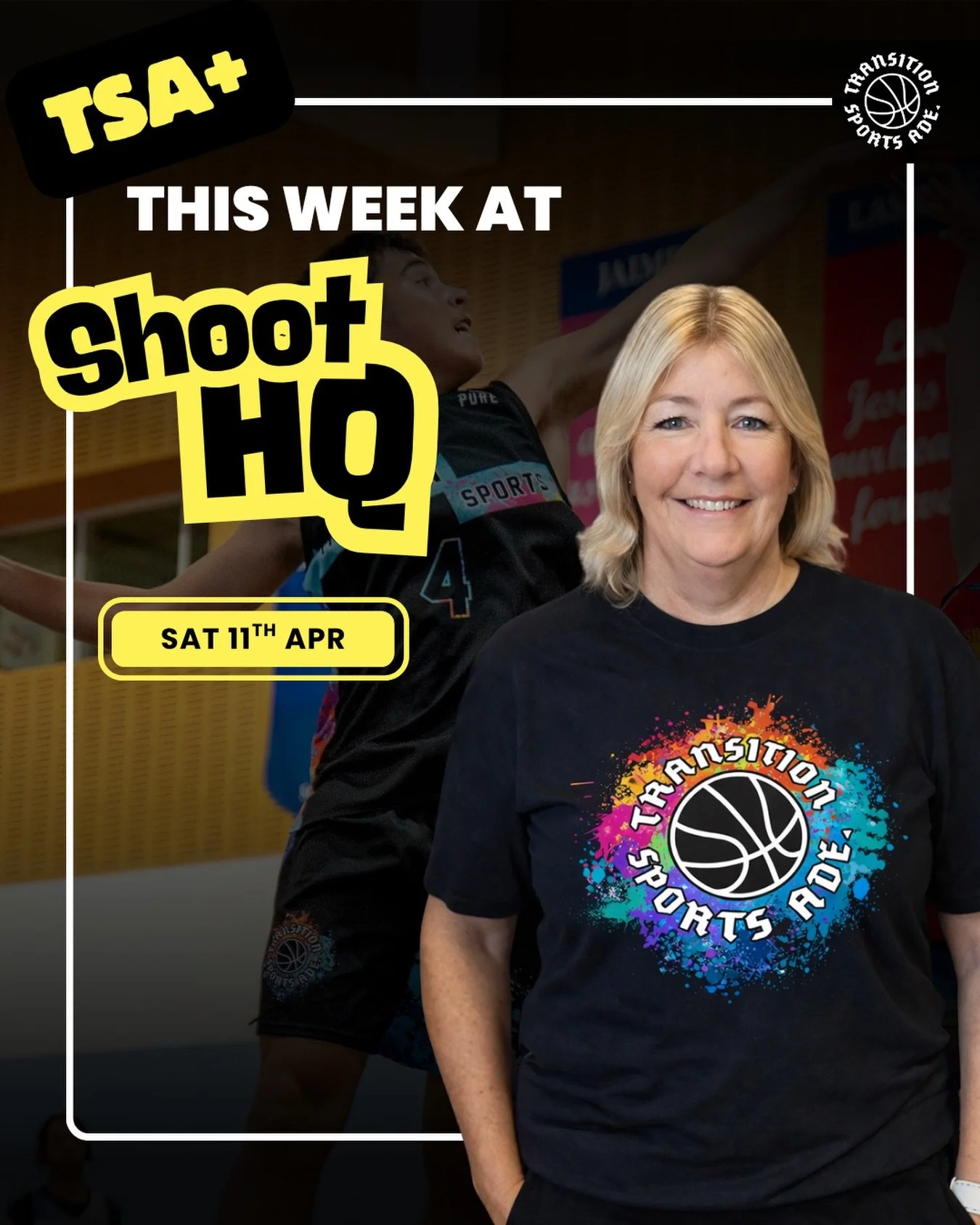 Tomorrow, 11th April we&rsquo;re at Shoot HQ from 1pm-3pm. Expect high energy, elite coaching, and 2 hours that will push you.

Lock in your spot for tomorrow. Memberships and single session passes available now.

🔗Link in bio!
@transition_sports_ad