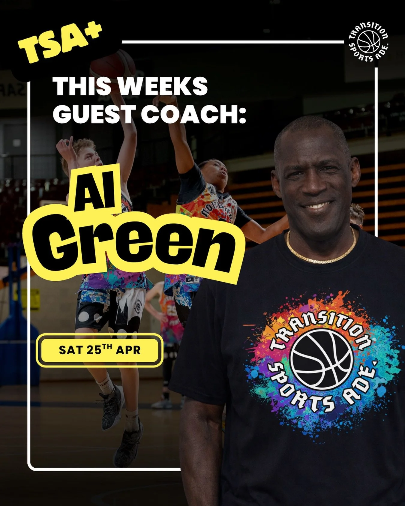 Big one coming up this Saturday.

We&rsquo;ve got Al Green joining us as our guest coach at TSA+ A true all-round athlete known for his athleticism, versatility, and competitive edge. He&rsquo;ll be leading the session and bringing a unique perspecti