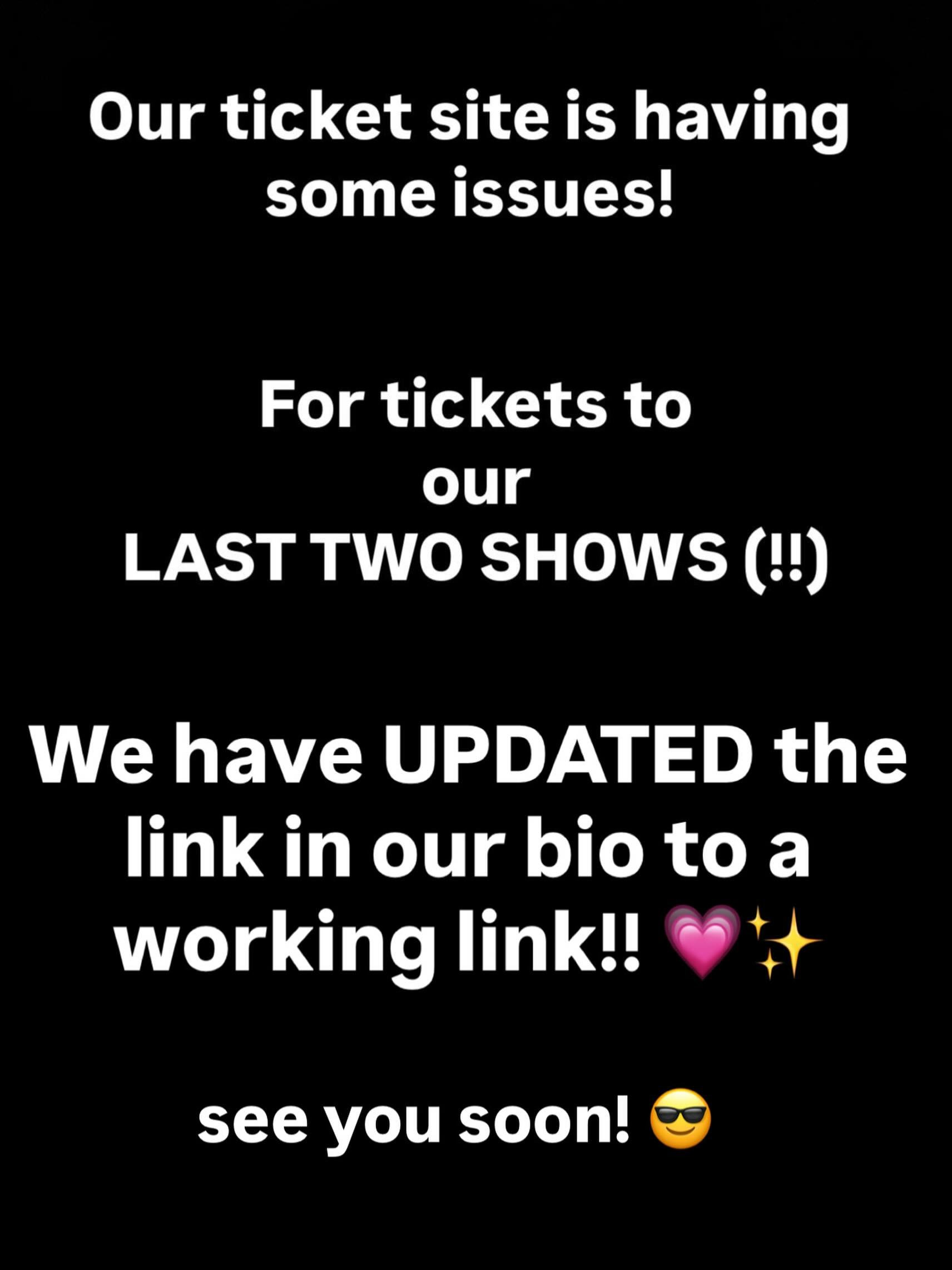 SEE YOU SOON!! CLOSING NIGHT!!! ✨✨