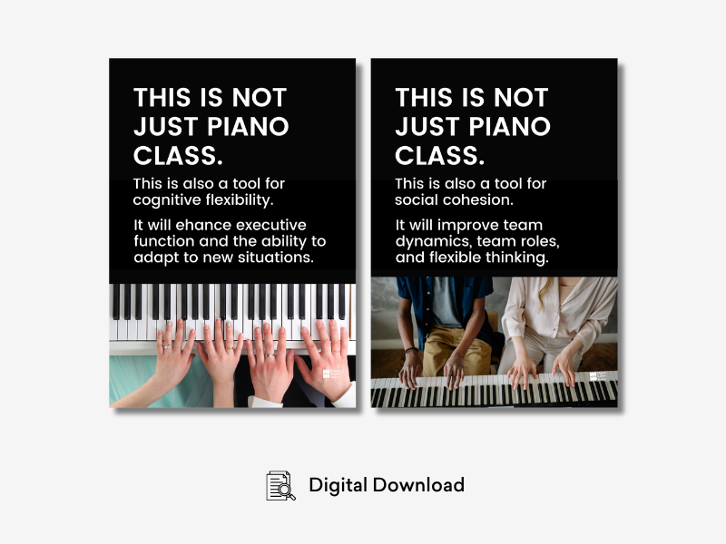 This Is Not Just Piano Class Digital Posters
