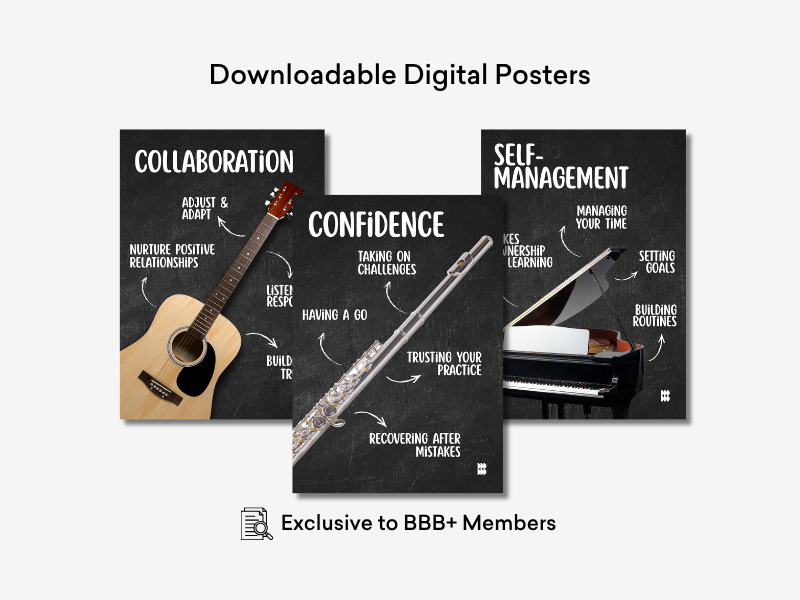 BBB Music Learning Habits Digital Posters
