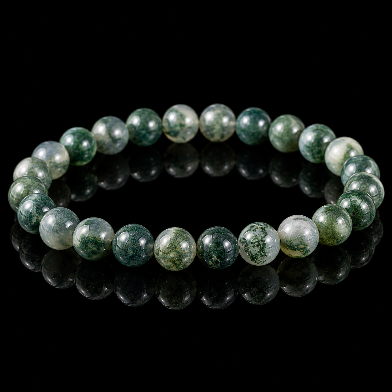 Green Moss Agate Bracelet