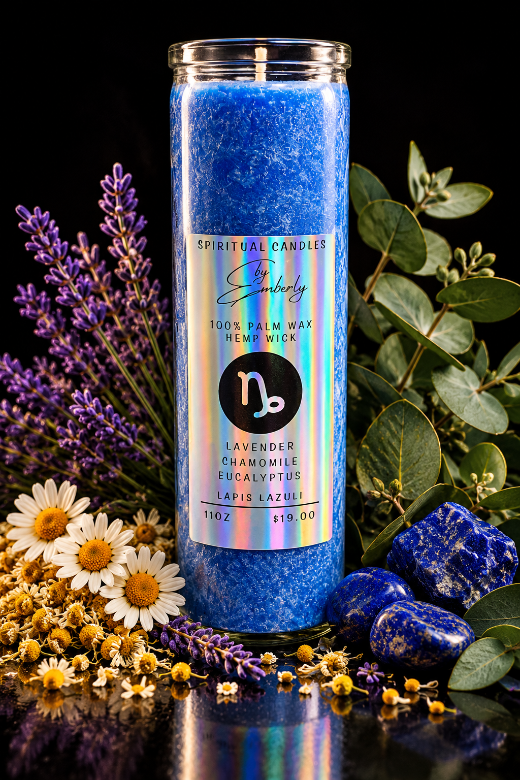 Capricorn New Moon - Blue Candle