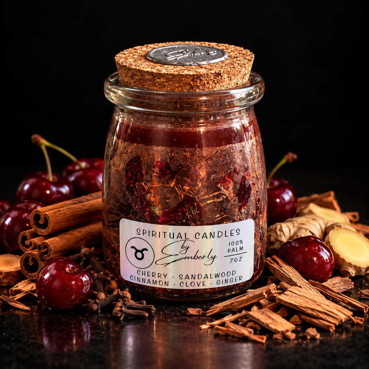 Taurus Full Moon - Brown Candle