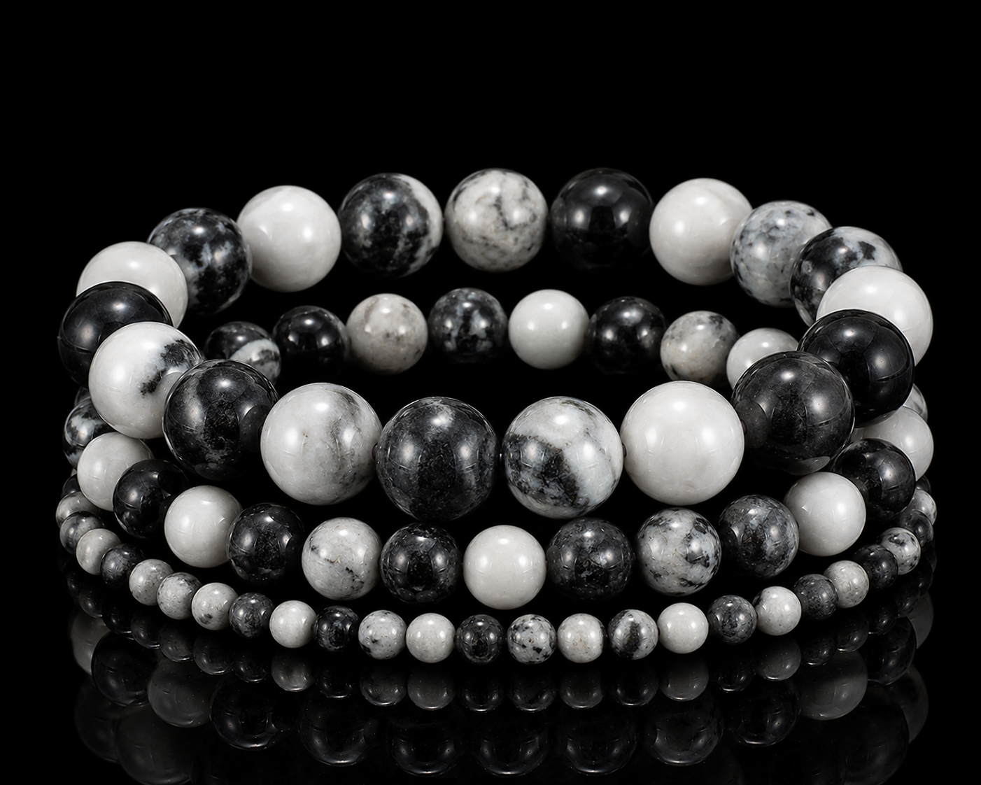 Zebra Stone Bracelet