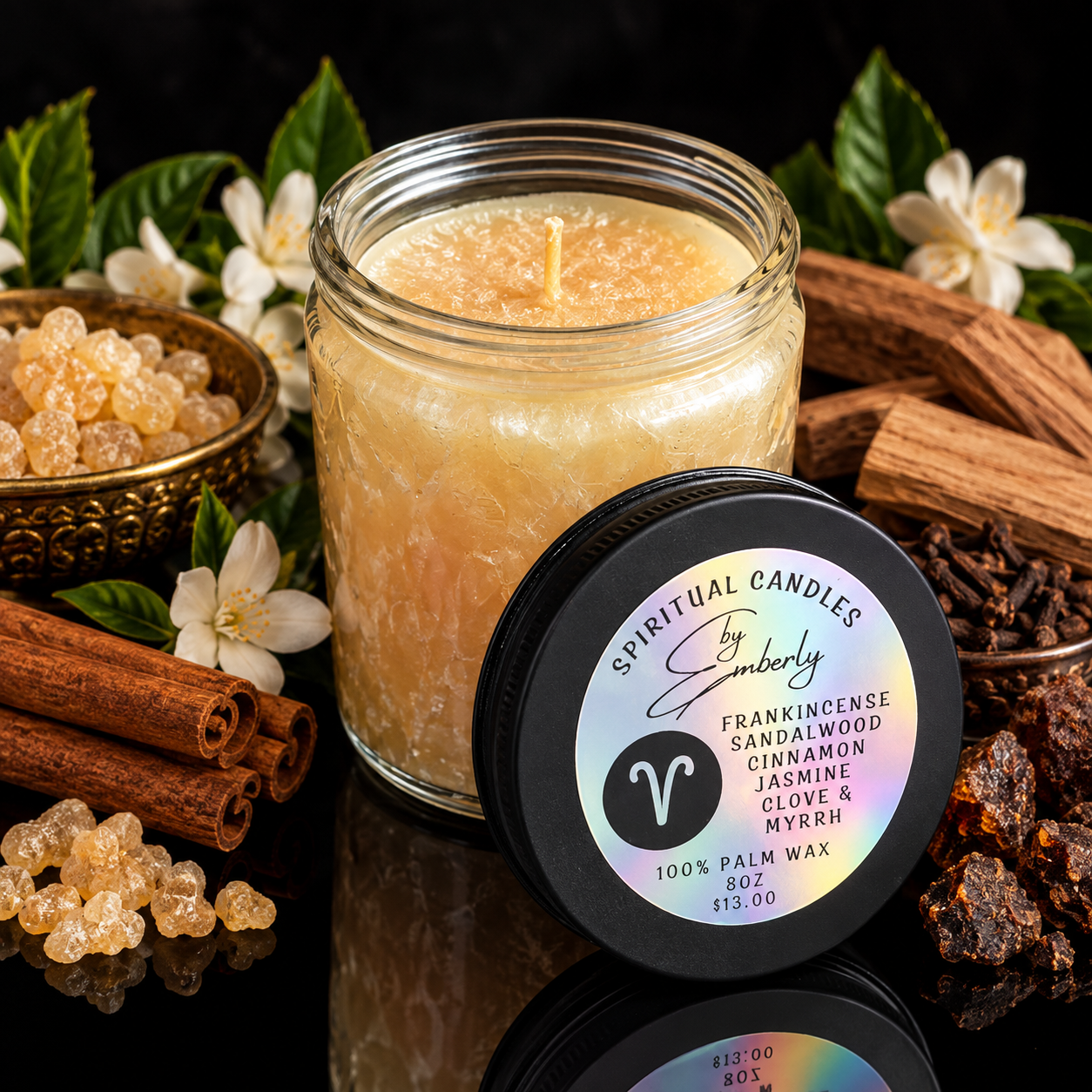 Aries New Moon - Ivory Candle