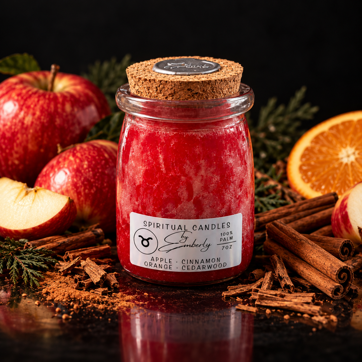 Taurus Full Moon - Red Candle