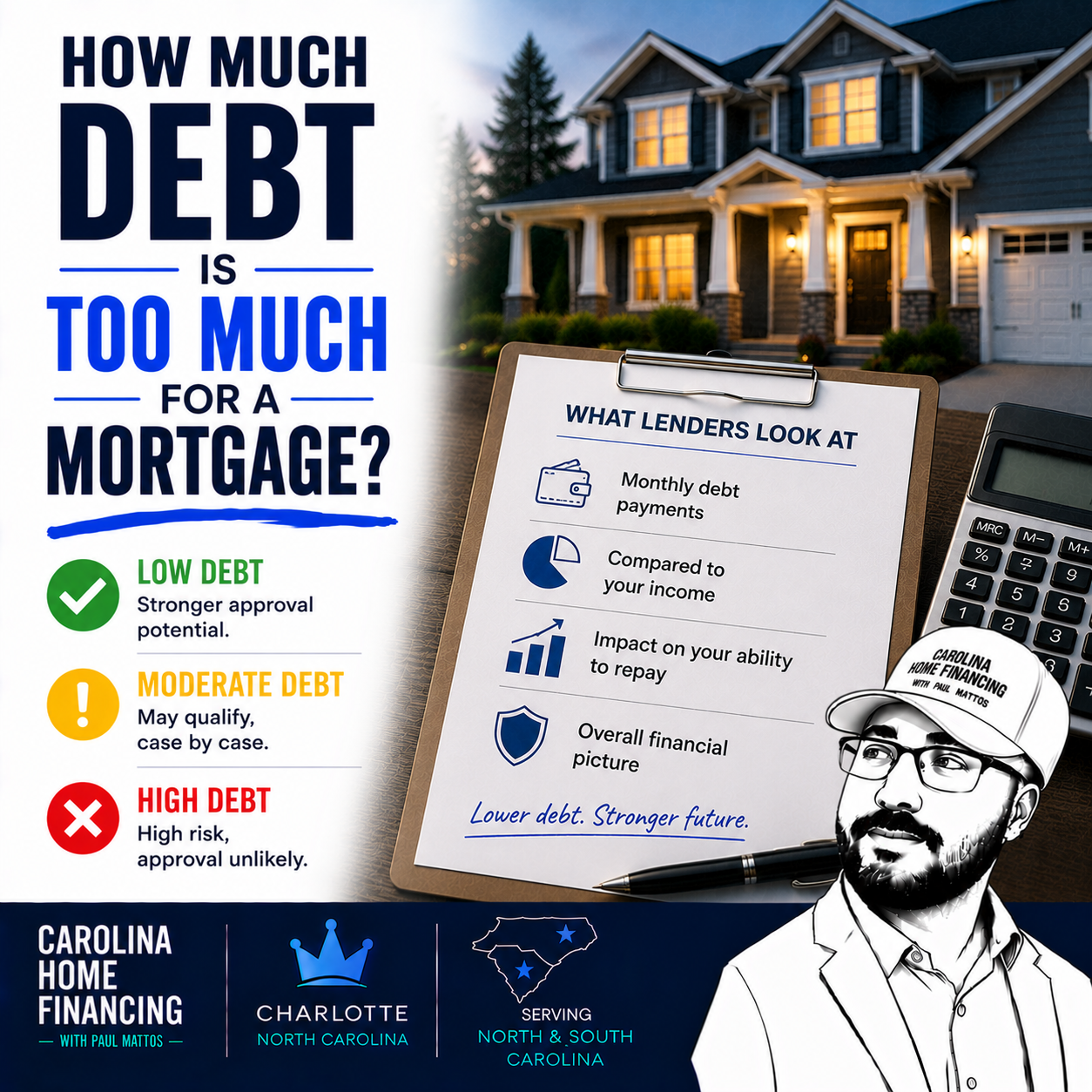How Much Debt Is Too Much for a Mortgage?