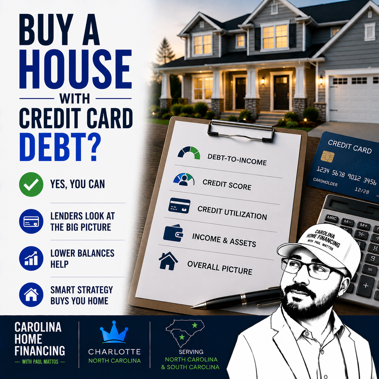 Can I Buy a House With Credit Card Debt?