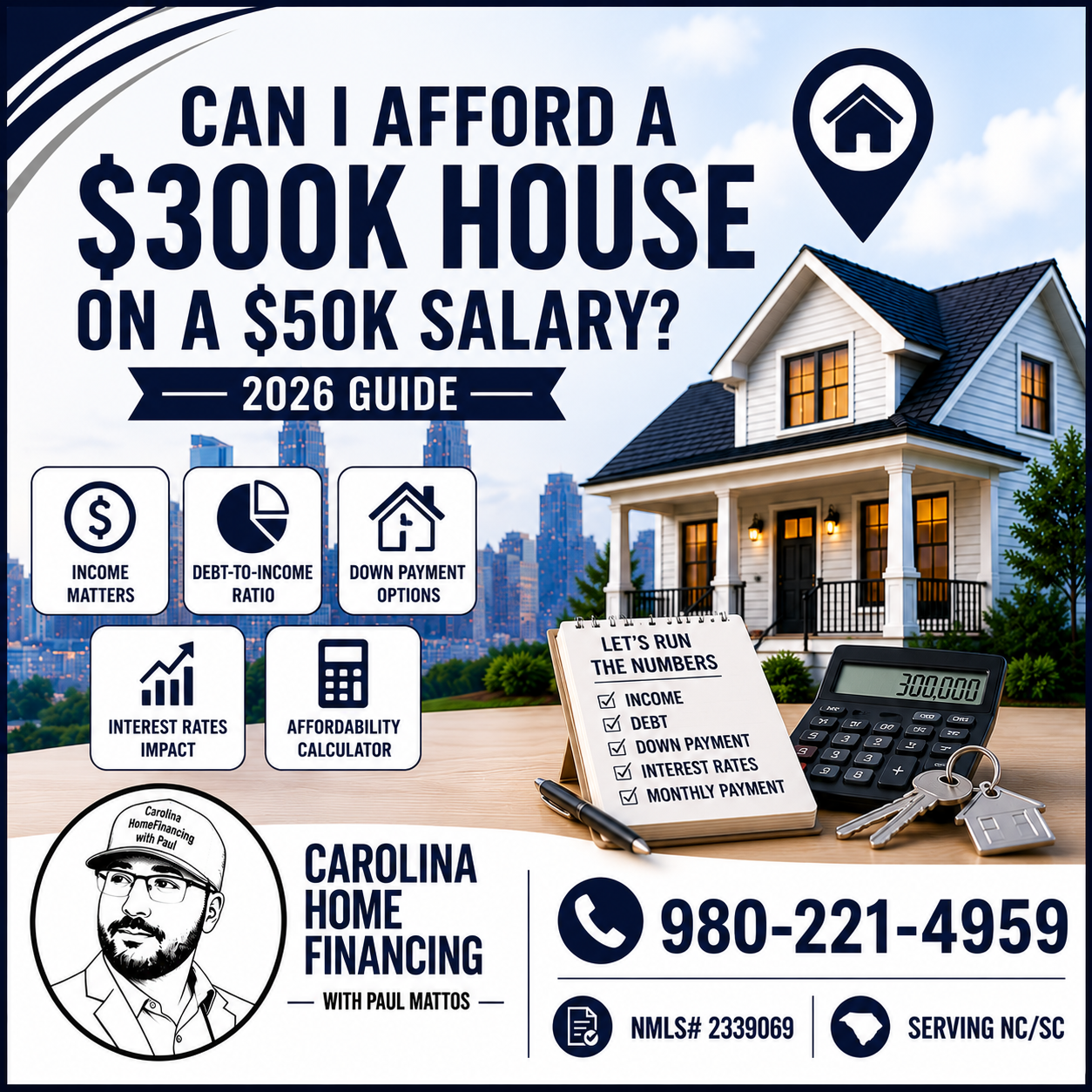 Can I Afford a $300K House on a $50K Salary? (2026 Guide)