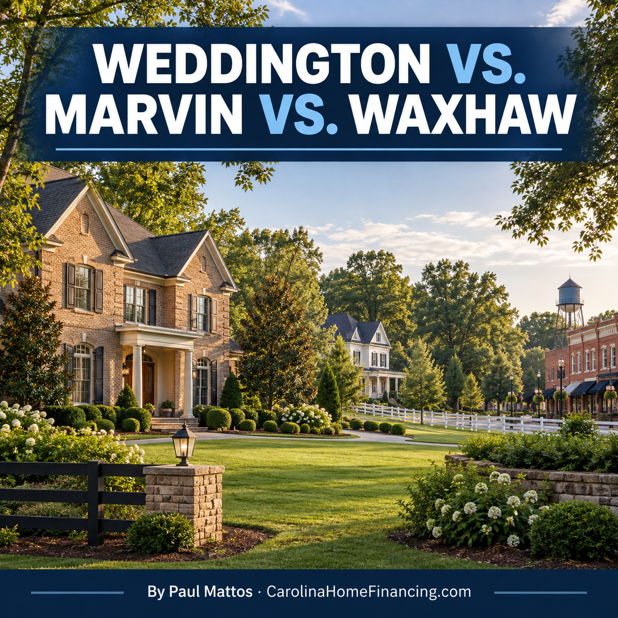 Weddington vs. Marvin vs. Waxhaw for Relocating Buyers