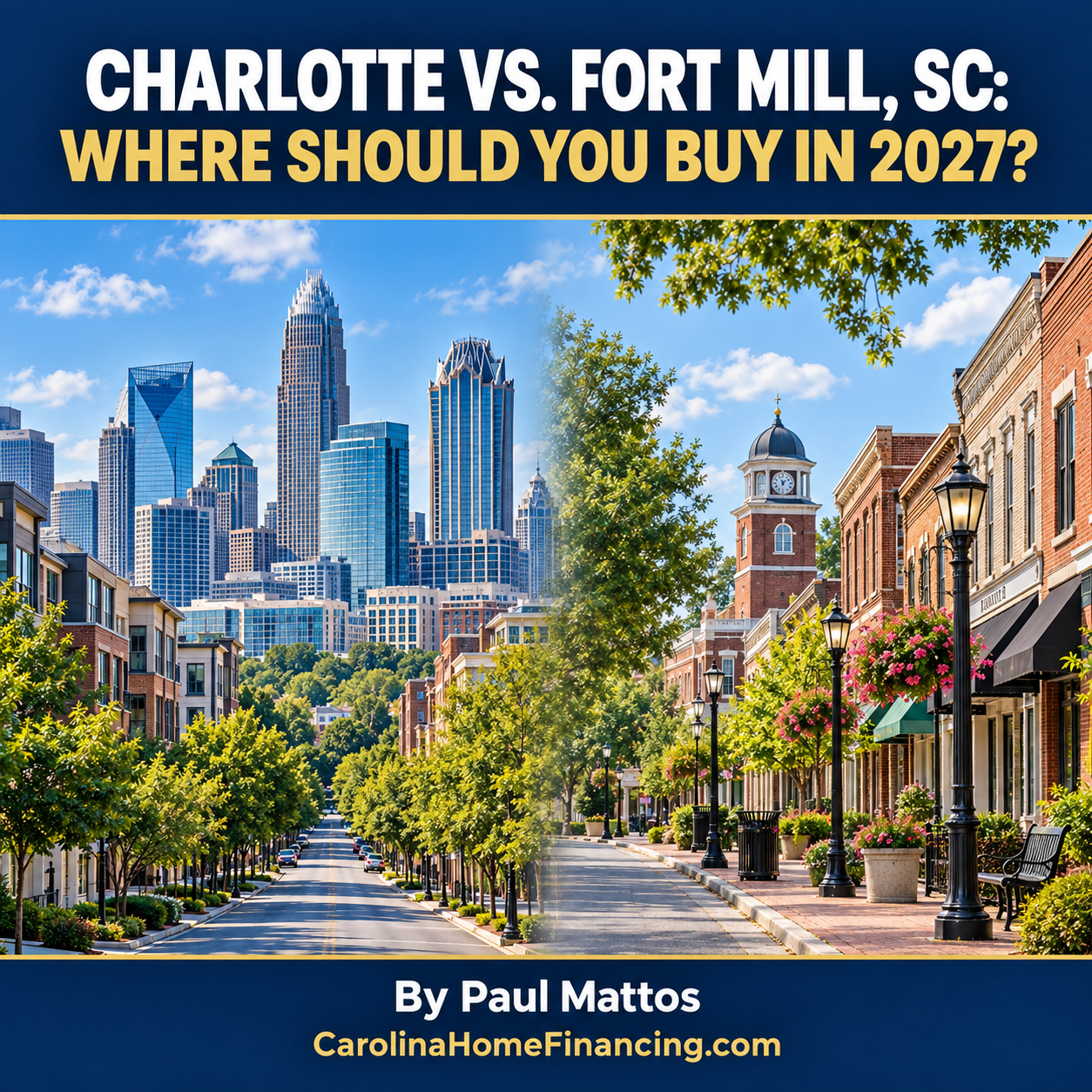 Charlotte vs Fort Mill SC: Where Should You Buy in 2027?
