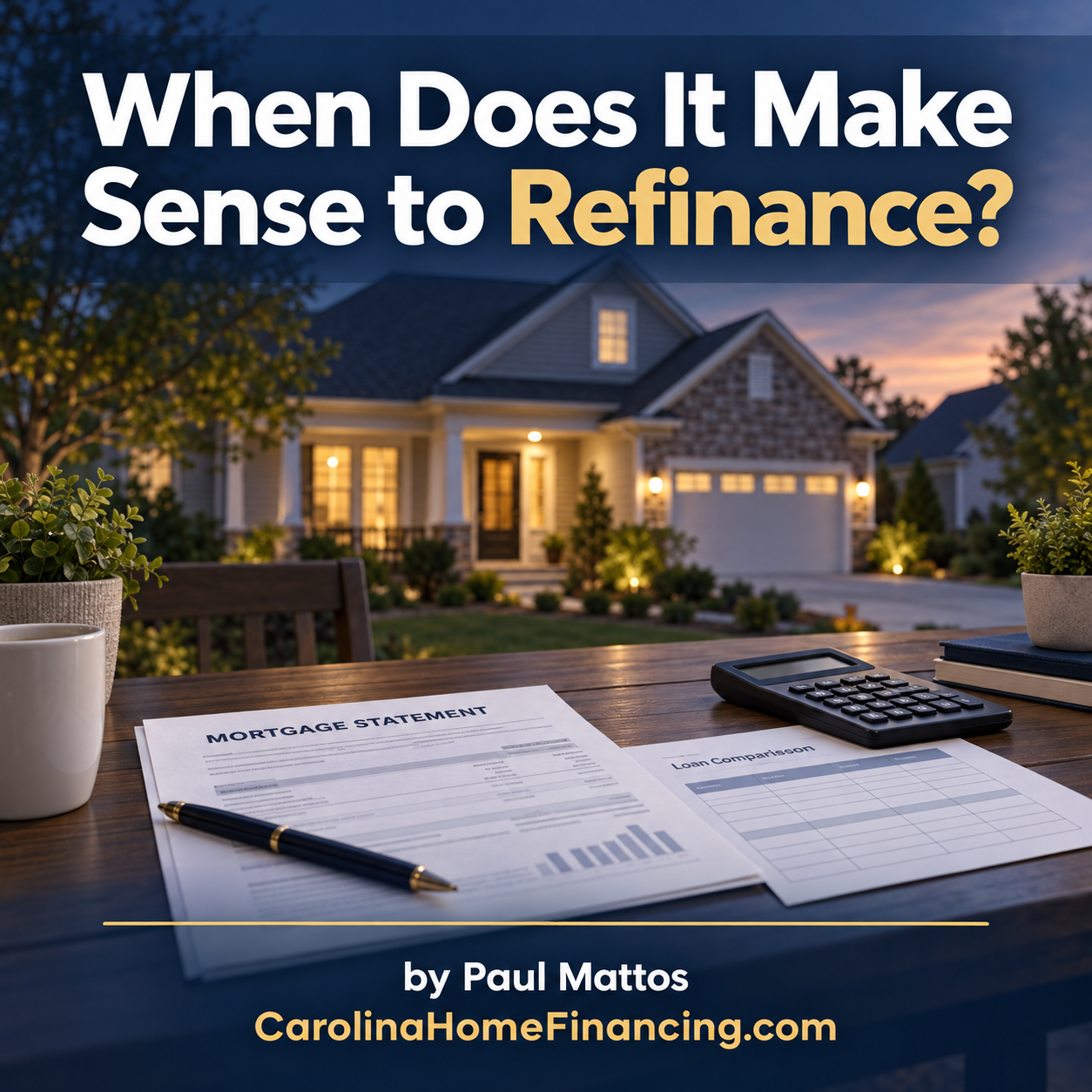 When Does It Make Sense to Refinance?