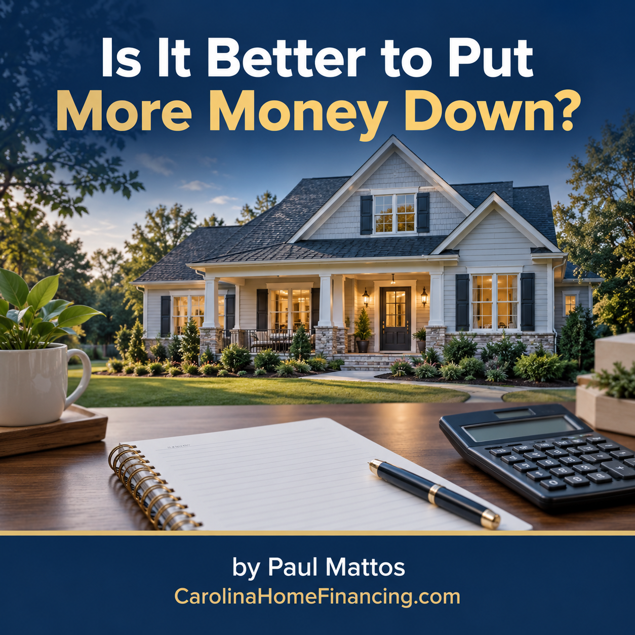 Is It Better to Put More Money Down?