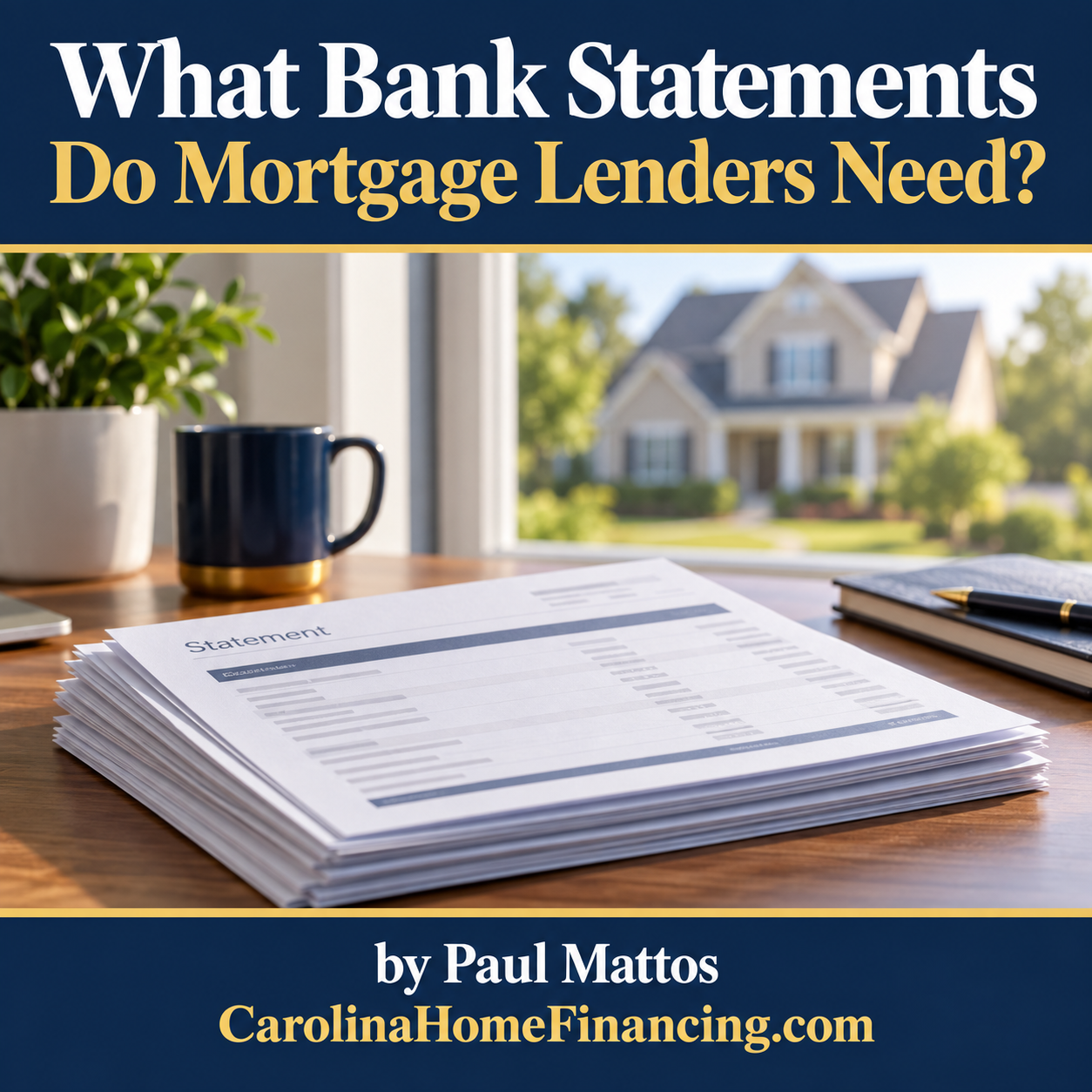 What Bank Statements Do Mortgage Lenders Need?