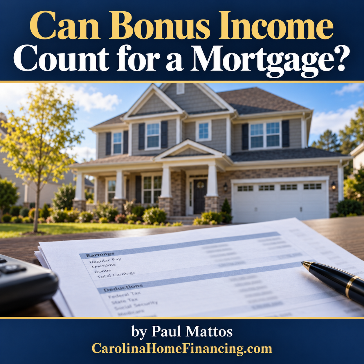 Can Bonus Income Count for a Mortgage?