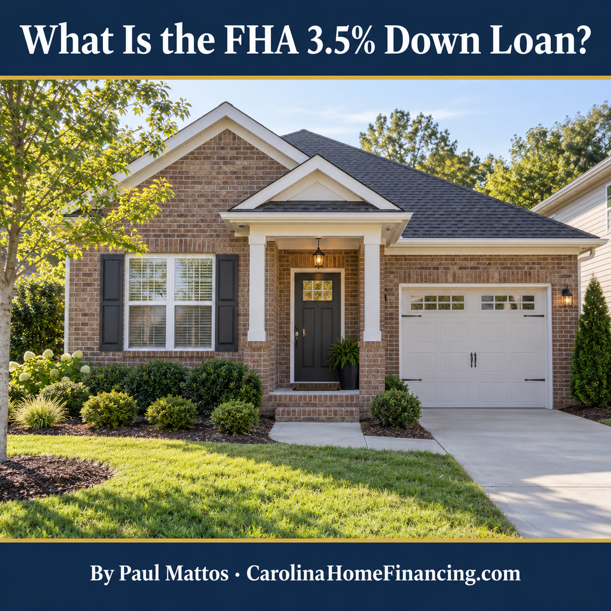 What Is the FHA 3.5% Down Loan?