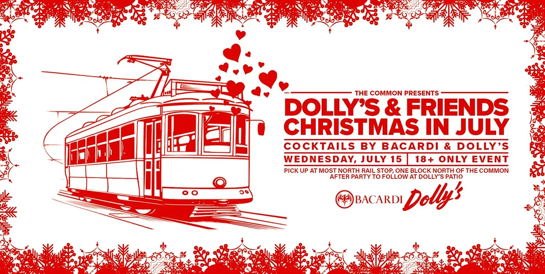 Dolly's &amp; Friends CHRISTMAS IN JULY COCKTAIL CAR
